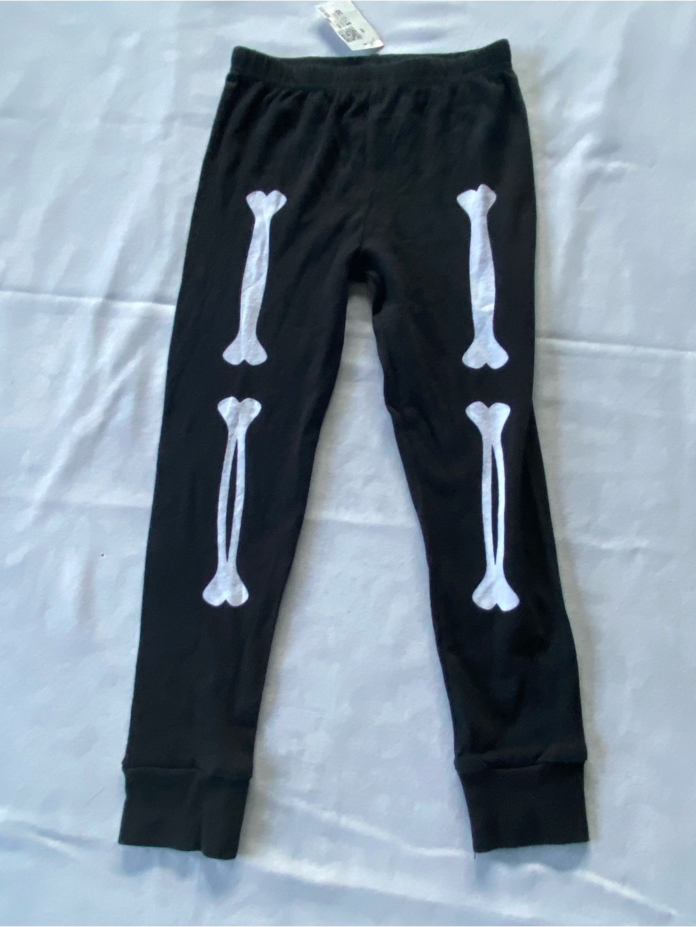 Kids Black Skeleton Print Leggings